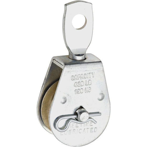 National Hardware N195-784 3211BC Swivel Single Pulleys in Zinc, 1-1/2