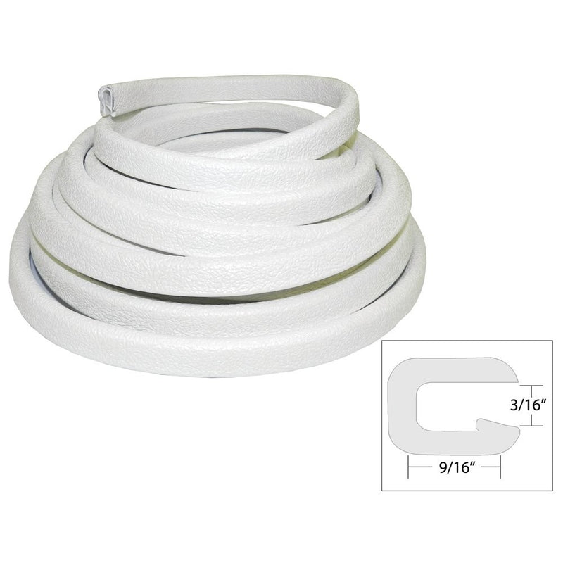 Taco Metals V30-1005W25-1 Vinyl 25 Feet Trim, White