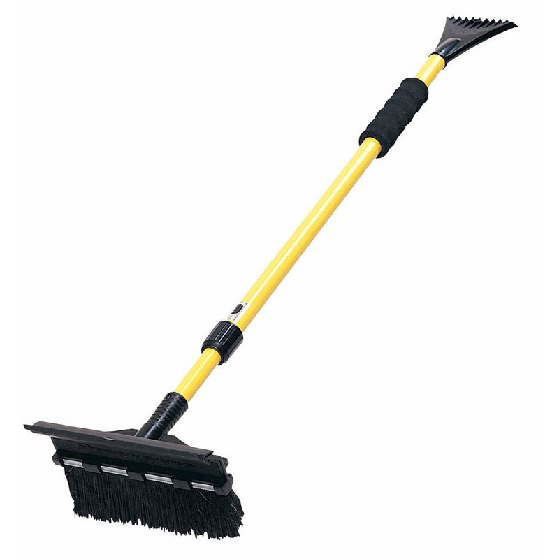 Subzero 2610XM 52" Super Extender Snow Broom with Integrated Squeegee Head and Ice Scraper (Colors may vary)