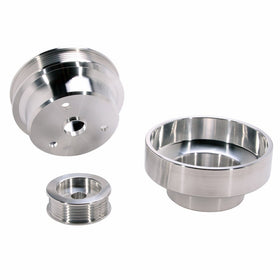 BBK 1603 Underdrive Pulley Kit for GM Truck 4.3/5.0/5.7L - 3 Piece CNC Machined Aluminum