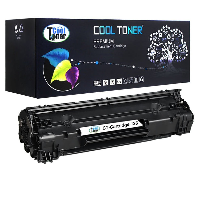 Cool Toner 1 Pack Compatible Canon 126 3483B001 Black Toner Cartridge Page Yield 2,100 Pages For Canon LBP6200D LBP6200dw