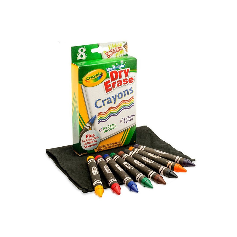 Crayola Dry-Erase Crayons, 8 Count