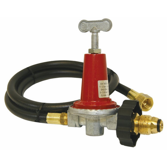 Bayou Classic 5HPR-40 48-Inch LPG Hose, High Pressure Adjustable Regulator