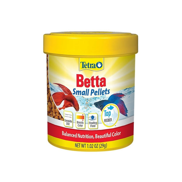 TetraBetta Floating Mini Pellets for Bettas, 1.02 oz