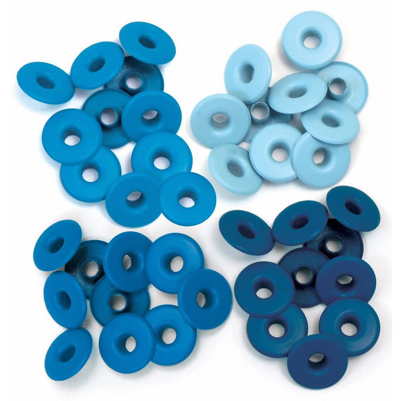 We R Memory Keepers Eyelets for Scrapbooking, Blue, Wide