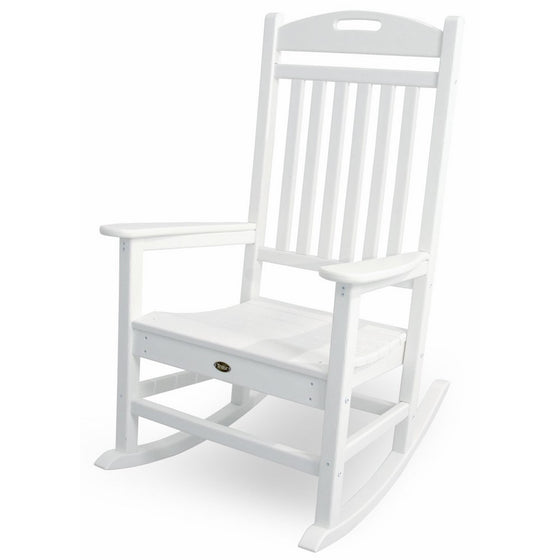 Trex Outdoor Furniture Yacht Club Rocker Chair, Classic White