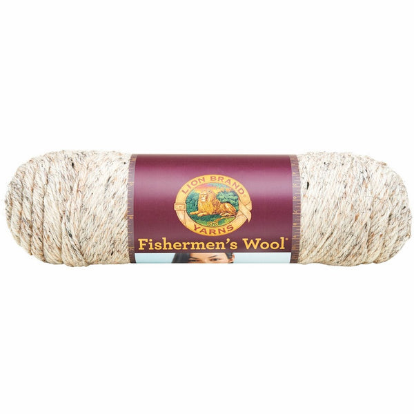 Lion Brand Yarn 150-202 Fishermen's Wool Yarn, Birch Tweed