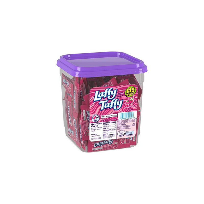 Laffy Taffy Candy Jar, Strawberry, 145 Count