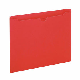 Globe-Weis/Pendaflex Colored File Jackets, Reinforced Tab, Flat, Letter Size, Red, 100 Jackets Per Box (B3010DTRED)