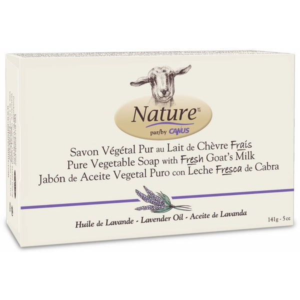 Nature by Canus, Fresh Goat's Soap - Milk Vegetable Based Soap Bar, Lavender Oil with No Parabens, Phosphates. Health Care Products