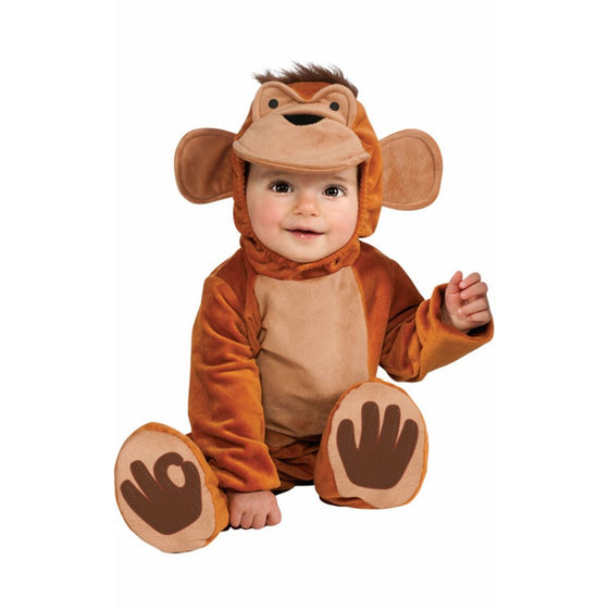 Rubie's Cuddly Jungle Funky Monkey Romper Costume, Tan, 12-18 Months