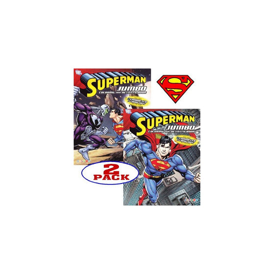 DC Comics Superman Coloring and Activity Book Set (2 Books96 pgs each)