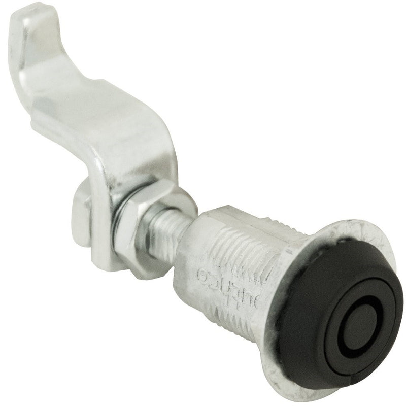 Southco E3-15-15 Series Vise Action Powder Coated Zinc Alloy Tool Operated Compression Latch with Tubular Key Head, Non-Locking, 0.45"-1.07"/2.61"-3" Grip Range, Black