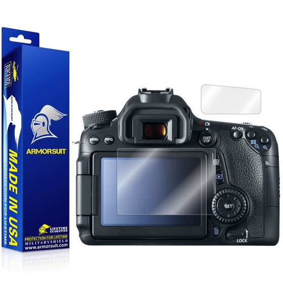 ArmorSuit MilitaryShield - Canon EOS 70D (Top LCD Included) Screen Protector - Anti-Bubble Ultra HD Shield w/Lifetime Replacements