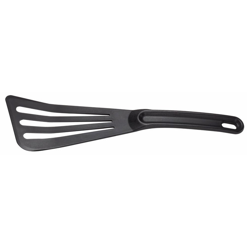 Mercer Culinary Hell's Tools Hi-Heat 12-Inch x 3.5-Inch Slotted Spatula, Black