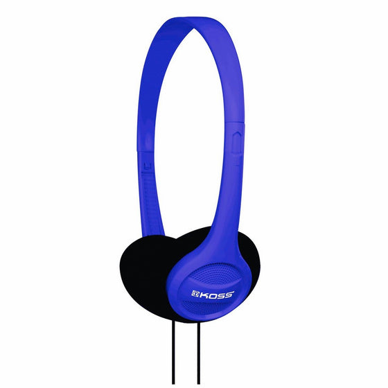 Koss KPH7B Portable On-Ear Headphone with Adjustable Headband - Blue