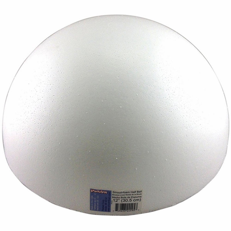 Smoothfoam RT182.5 Half Ball Pastel, 12-Inch, White