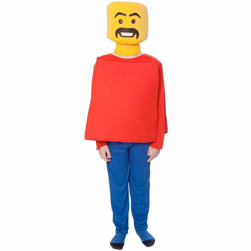 Morphsuits Mr Block Head Kids Costume (Age 8 to 10), Medium