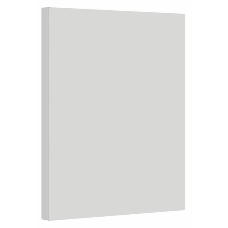 Color Card Stock Paper, 8.5" x 11", 50 Sheets Per Pack - (Gray)