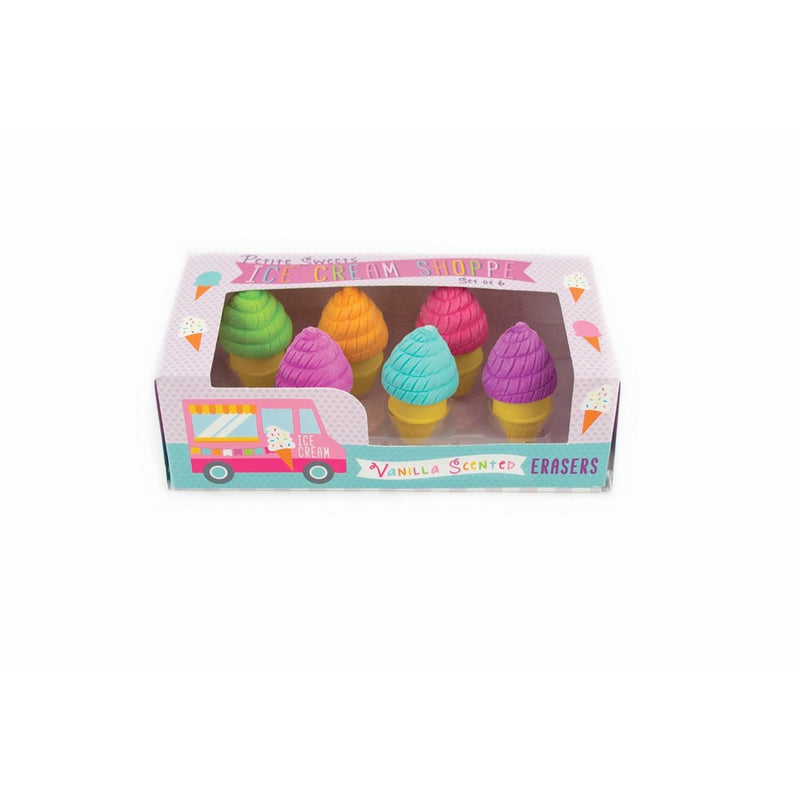 OOLY, Petite Sweets Ice Creams Shoppe Scented Erasers, Set of 6 (112-061)
