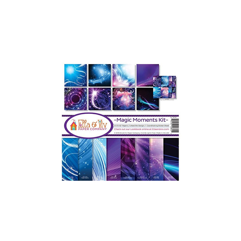 Ella & Viv by Reminisce EAV-855 Ella & Viv Magic Moments Scrapbook Collection Kit
