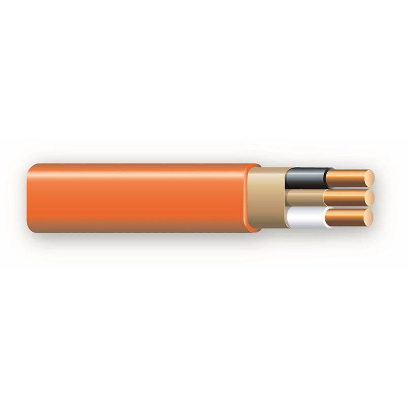 Cerrowire 147-1802CR-2 100-Feet 10/2 NM-B Solid with Ground Wire, Orange