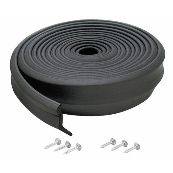 M-D Building Products 3749 Garage Door Bottom Rubber, 16 Feet, Black