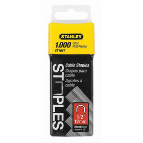 Stanley Ct108T 1/2 Inch Round Crown Cable Staples, Pack of 1000(Pack of 1000)
