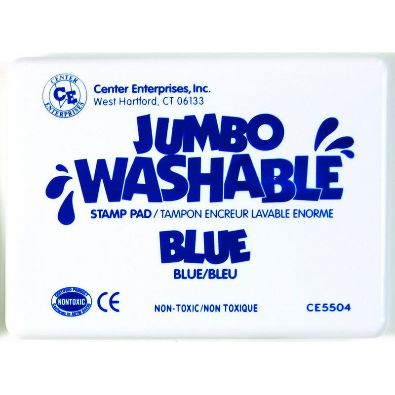 Center Enterprise CE5504 Jumbo Washable Stamp Pad, Blue