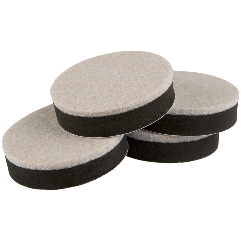 Super Sliders – Pack of 4 – 2½-inch Self-Stick Furniture Movers for Wood, Linoleum, and Ceramic