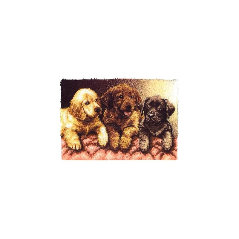 Latch Hook Kit - Lab Puppies - 24x34