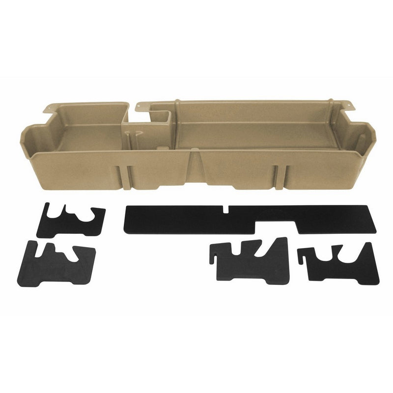 Du Ha Under Seat Storage Fits 07-17 Toyota Tundra Double Cab without Subwoofer, Tan, Part #60053