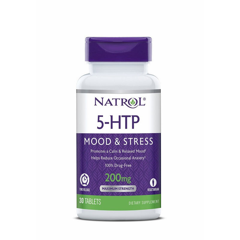 Natrol 5-HTP Time Release Tablets, 200mg, 30 Count