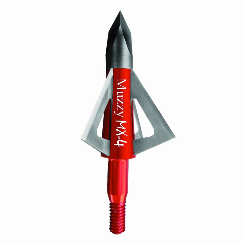 Muzzy 209-MX4, Bowhunting 100 Grain, .025" 4 Blade Broadhead, 1-1/8" Cutting Diameter, 3 Pack