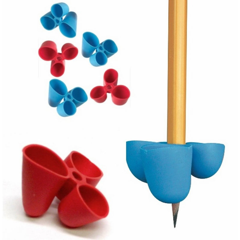 The Pencil Grip Writing CLAW for Pencils and Utensils, Large Size, 6 Count Blue/Red (TPG-21306)