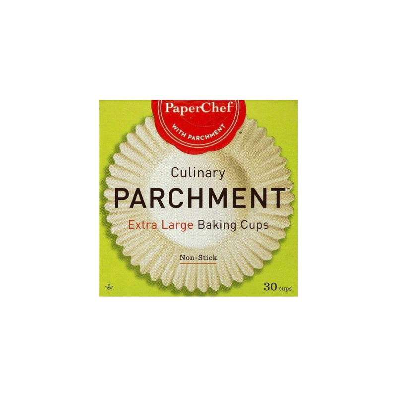 PaperChef 70030 Culinary Parchment Baking Cups, X-Large, 30