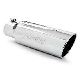 MBRP T5130 T304 Stainless Steel 4" Inlet 18" Length 6" Outer Diameter Rolled End Exhaust Tip