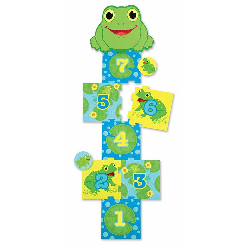 Melissa & Doug Sunny Patch Froggy Hopscotch Game With 8 Interlocking Foam Pieces