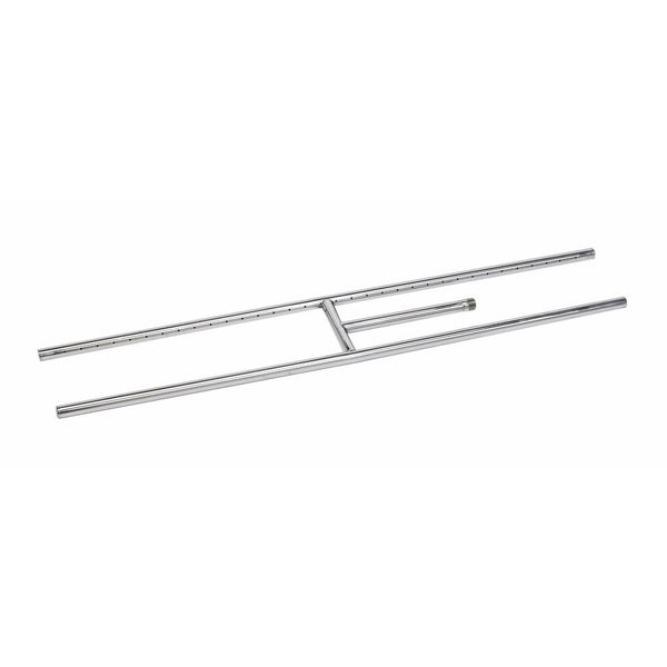 American Fire Glass SS-H-36 Stainless Steel H-Style Burner - Natural Gas, 36" x 6"