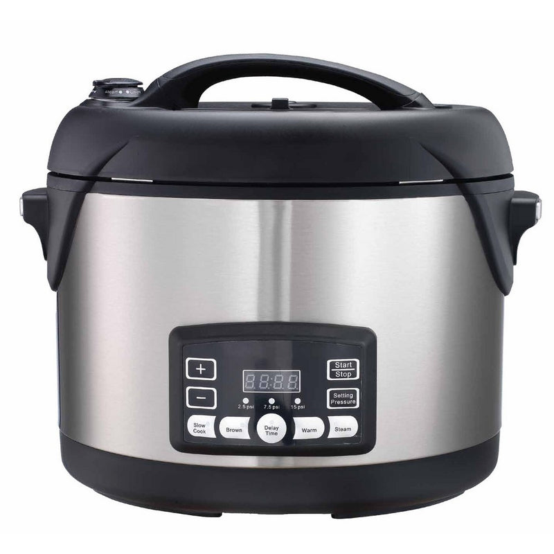 Big Boss 1300-Watt Stainless Steel Oval Pressure Cooker, 8.5-Quart