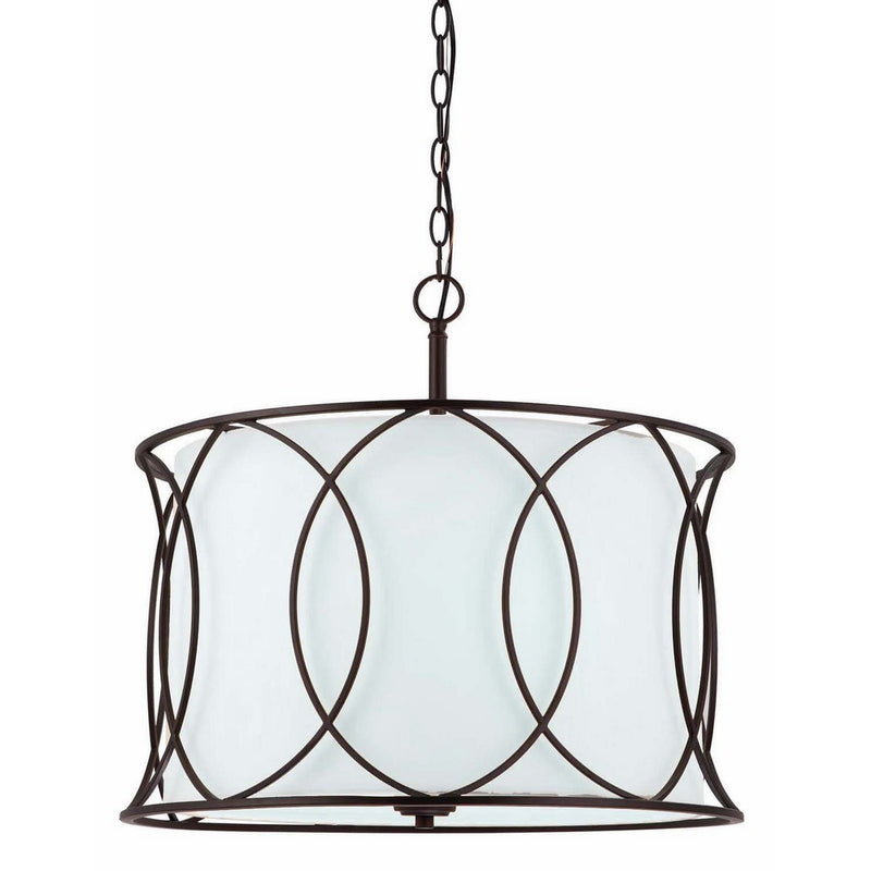 Canarm ICH320A03ORB20 Monica 3-Light Chandelier, 20.5" x 20.5" x 17.5", Oil Rubbed Bronze