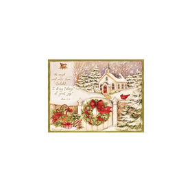 LANG 1004676 - "Gifts of Christmas", Boxed Christmas Cards, Artwork by Susan Winget" - 18 Cards, 19 envelopes - 5.375" x 6.875"