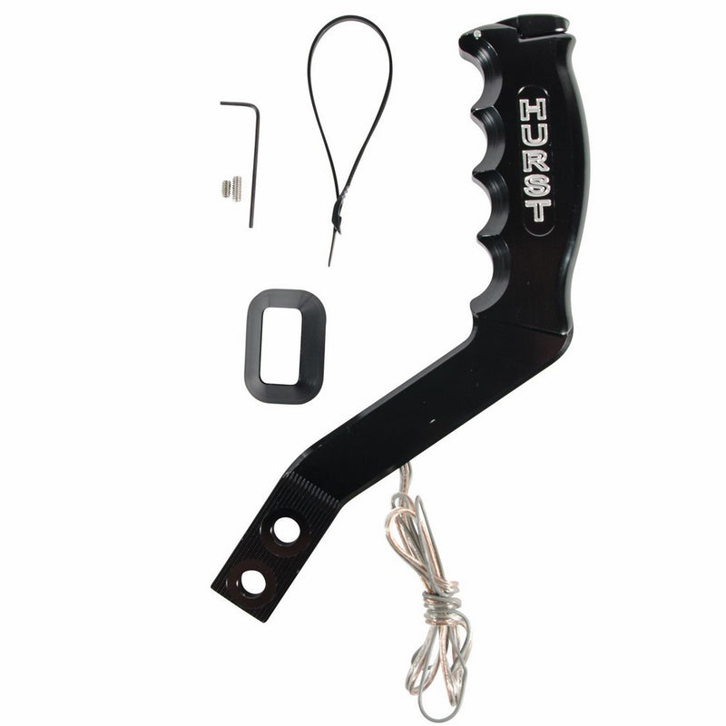 Hurst 5381001 8.75" Black Aluminum Nitro Stick Shift Handle with Built-In 12V Switch