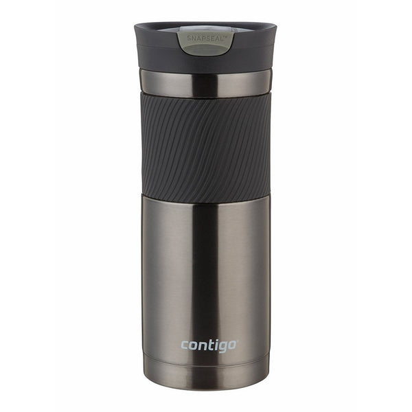 Contigo SnapSeal Byron Vacuum-Insulated Stainless Steel Travel Mug, 20 oz, Gunmetal