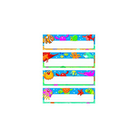 TREND enterprises, Inc. Sea Buddies Desk Toppers Name Plates Var. Pk., 32 ct