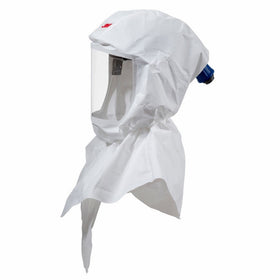 3M S-757 Standard S-Series Versaflo White Painter's Hood Assembly with Inner Shroud and Premium Head Suspension, Plastic, 10.2" x 15.5" x 8.9"