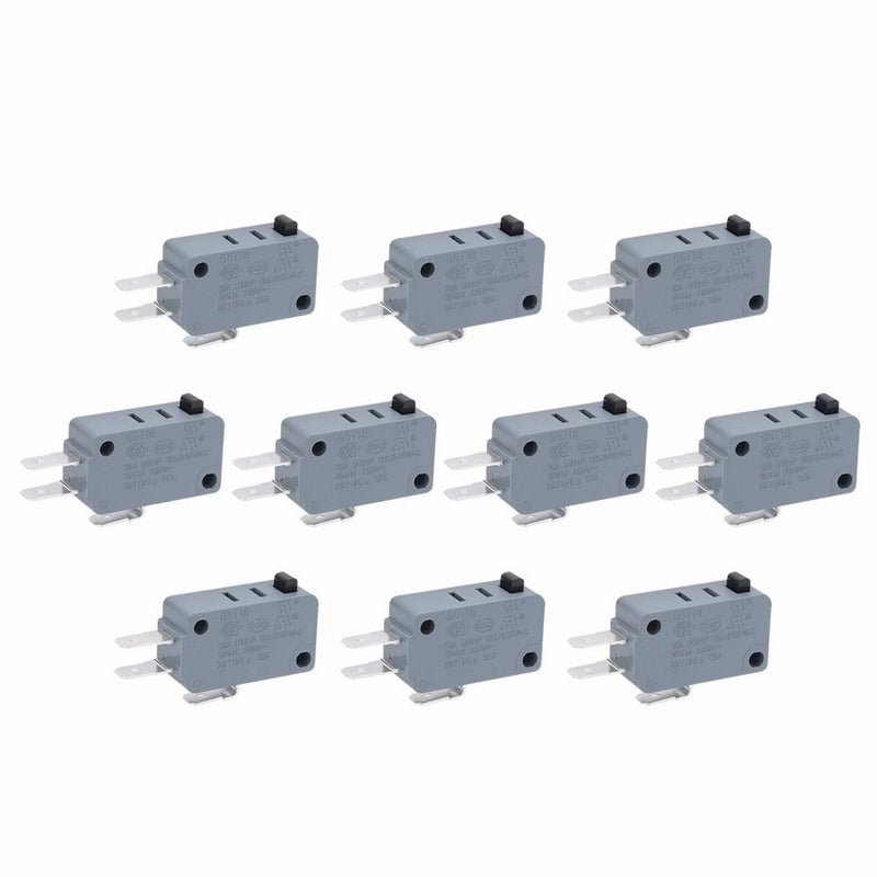 uxcell 10 Pcs G5T16-E1Z200 Universal Microwave Door Oven Freezer Micro Switch Series AC/DC 125V 250V