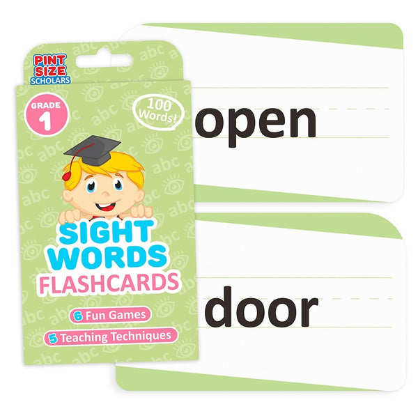 Sight Words Flashcards for Reading Readiness - Choose from 5 Grade Levels, 100 Words Each! by Pint-Size Scholars (First Grade)