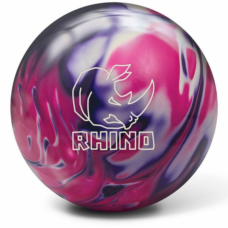 Brunswick Rhino Bowling Ball, Purple/Pink/White Pearl, 10 lb