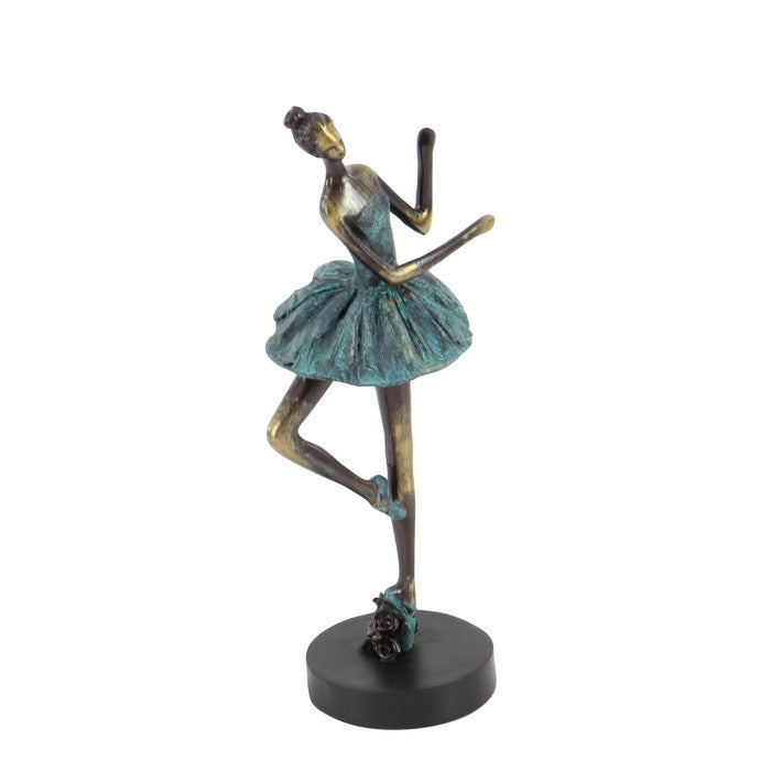 Polystone Frame Ballet Girl Sculpture, Assortment of 3, Gray